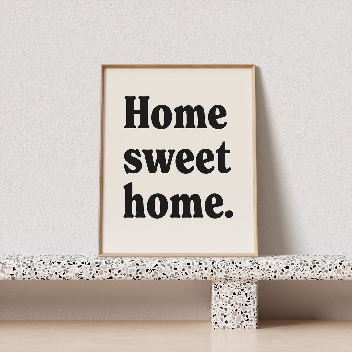 Home Sweet Home Bold Retro Serif Typography Cozy Quote Poster - Image 3