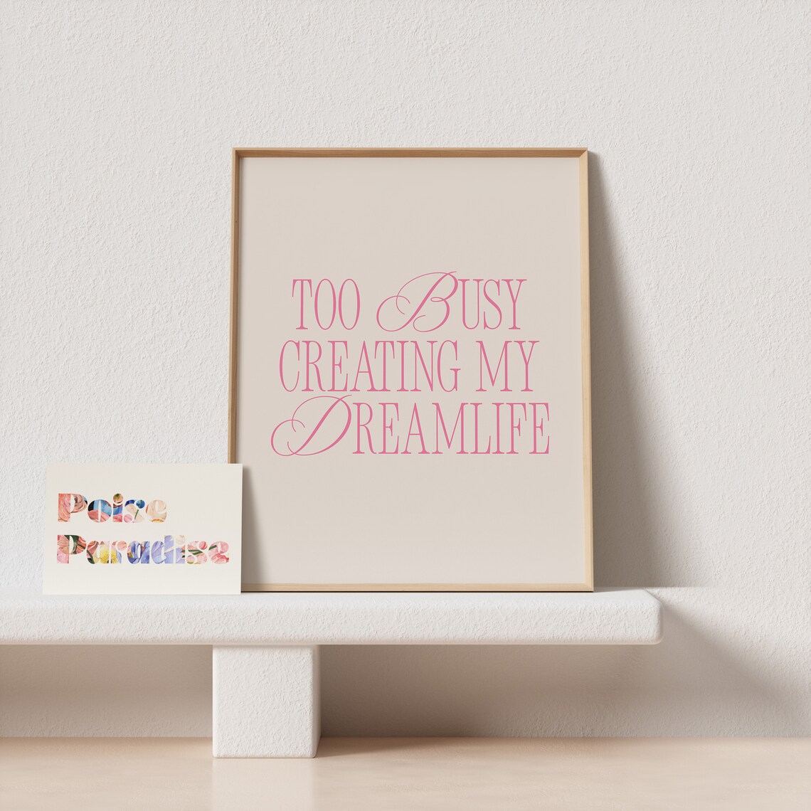 Too Busy Creating My Dreamlife Retro Poster - Image 4