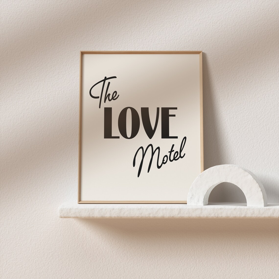 The Love Motel Mid-Century Retro Typography Art Print - Image 2