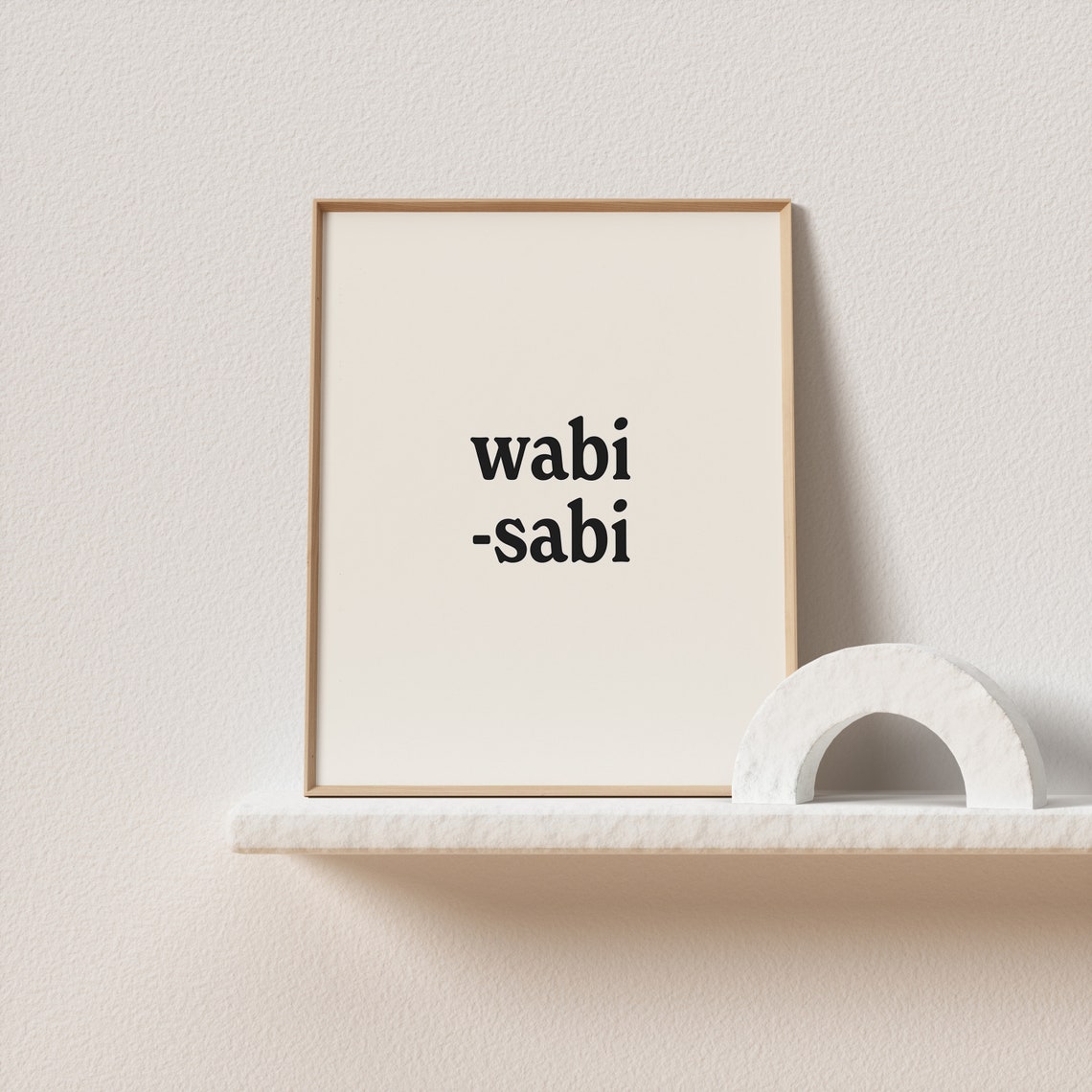 Wabi Sabi Minimalist Lowercase Serif Japanese Aesthetic Poster - Image 3