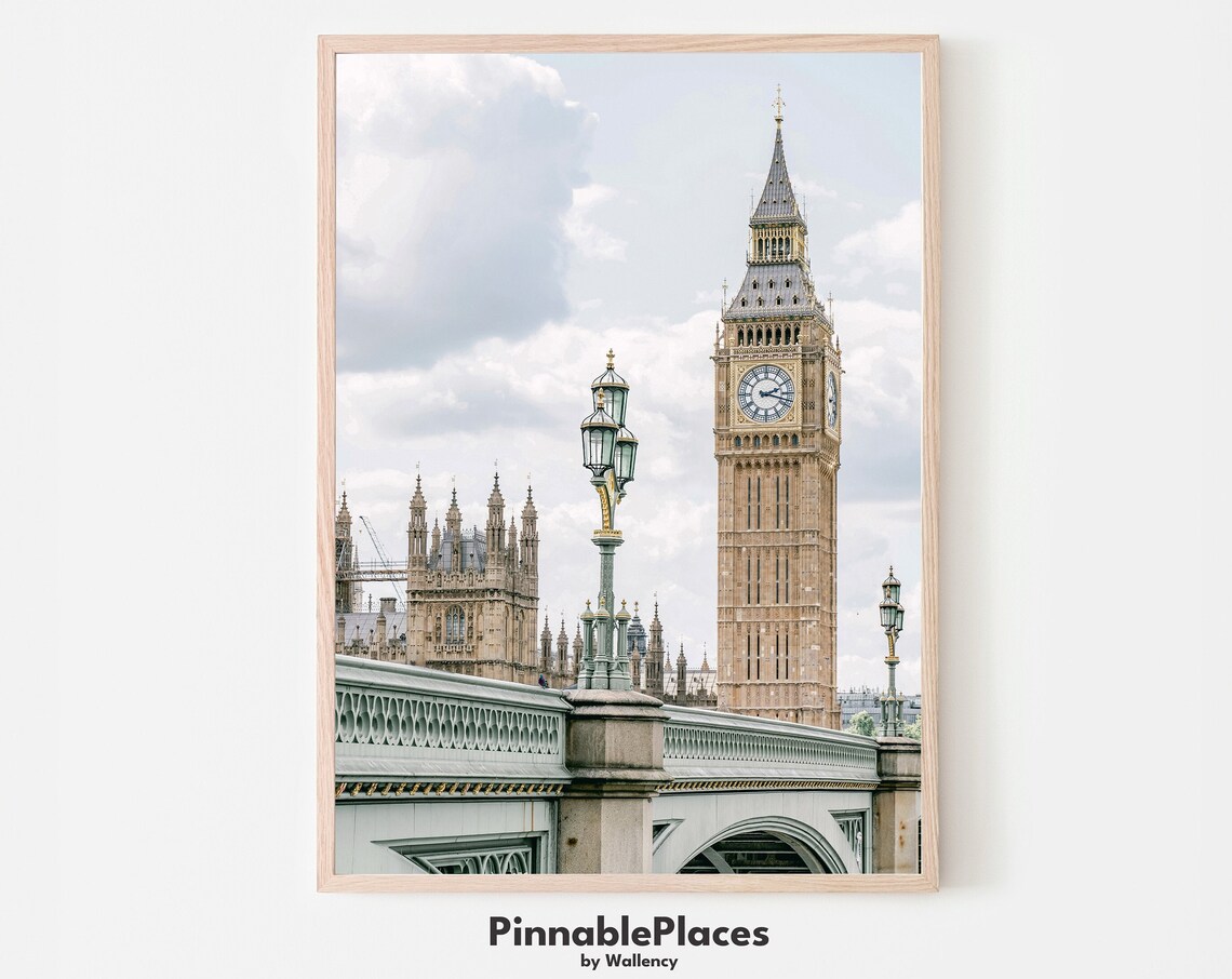 Big Ben London Art Print, England Travel Decor