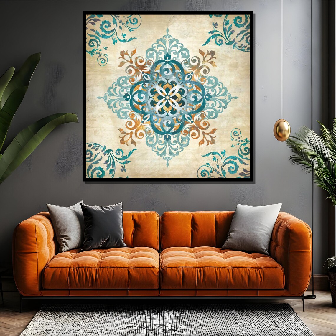 Elegant Mandala Painting, Timeless Ornate Patterns - Image 5