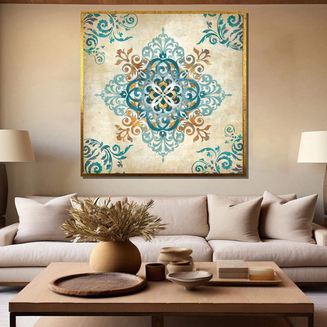 Elegant Mandala Painting, Timeless Ornate Patterns