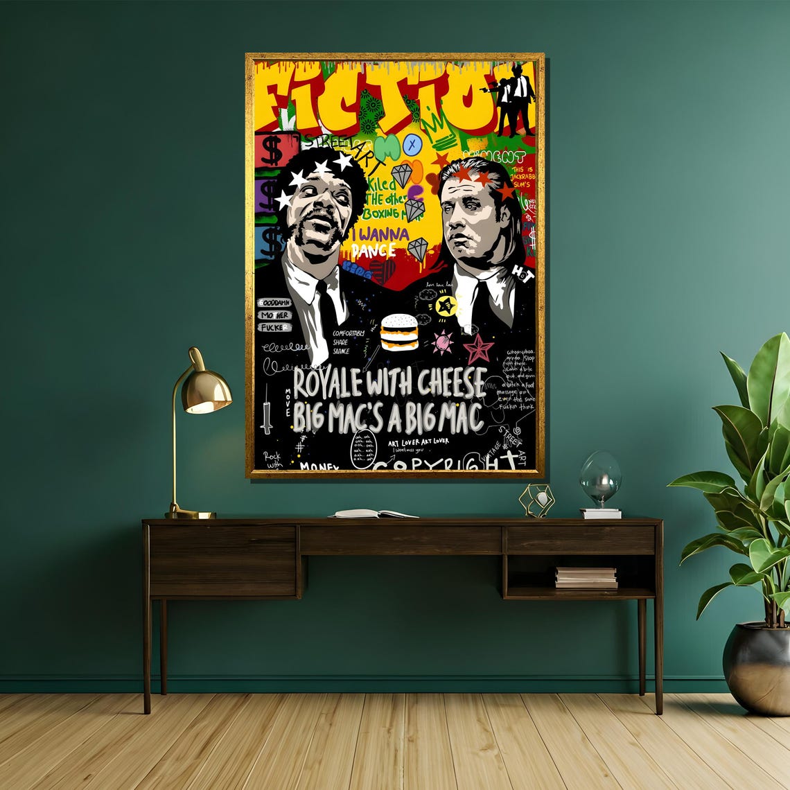 Royale With Cheese Pulp Fiction Pop Art Collage Movie Poster - Image 5