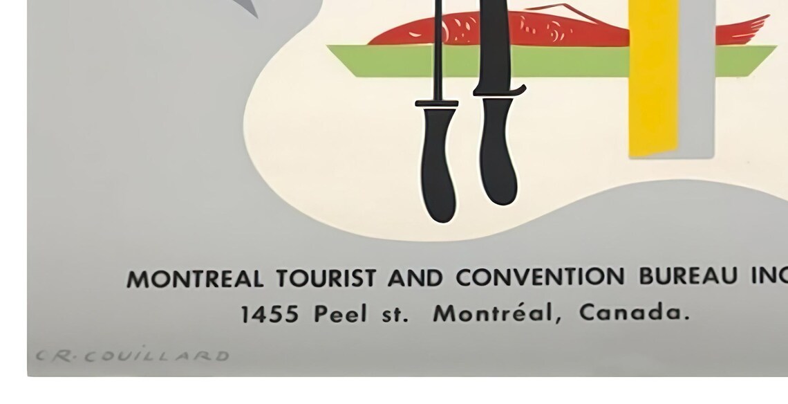 Montreal Vintage City Symbols Jazz Landmarks Collage Travel Poster - Image 2