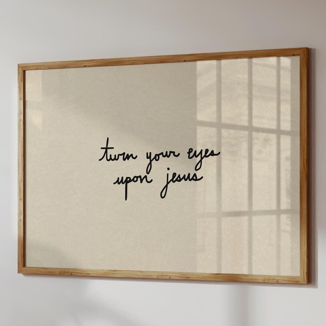 Minimalist Jesus Typography Art Print