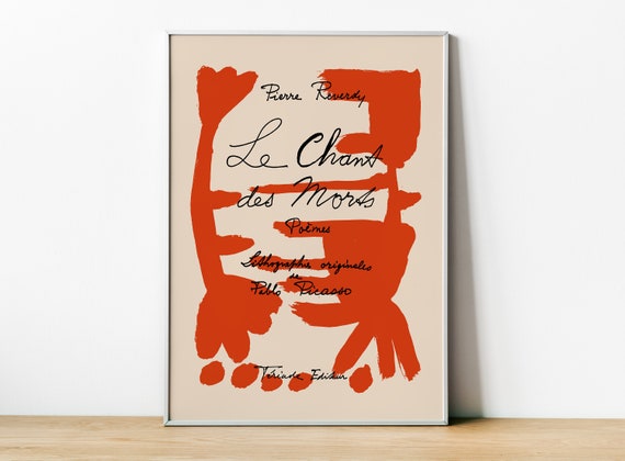 Pablo Picasso Le Chants Des Morts, Poster