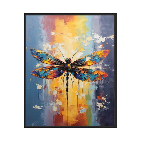 Dragonfly Art Print Posters Animal Abstracts Wall Art Painting Decoration Gifts