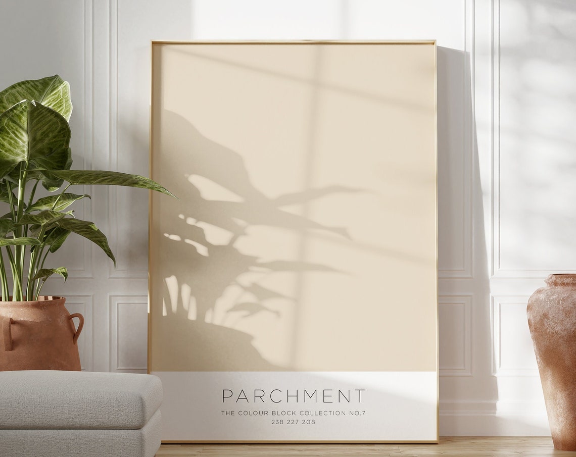 Parchment Colour Block Poster The Colour Block Collection No 7 Design - Image 4