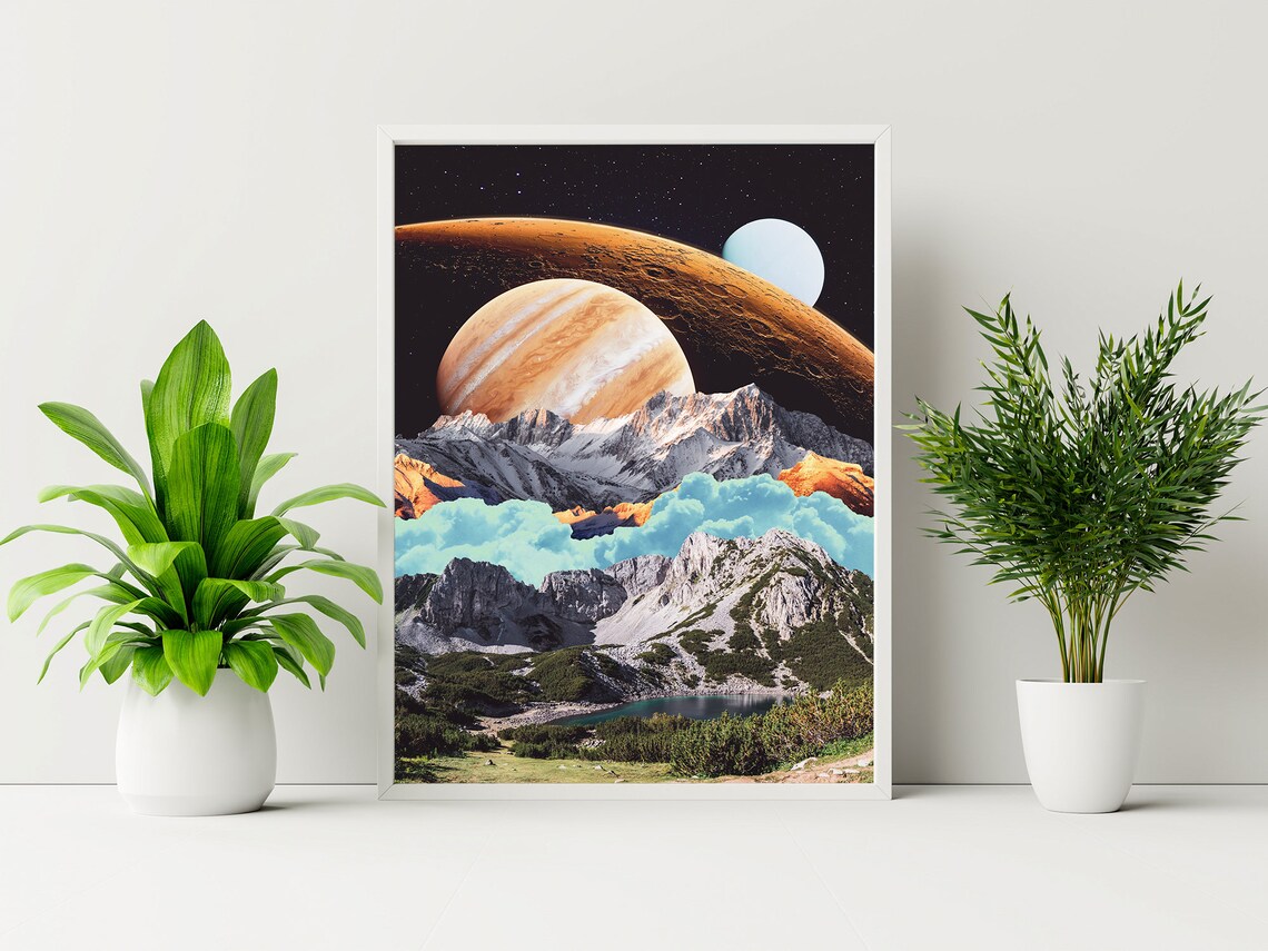 New Horizon Planets Collage Art Print, Space - Image 2