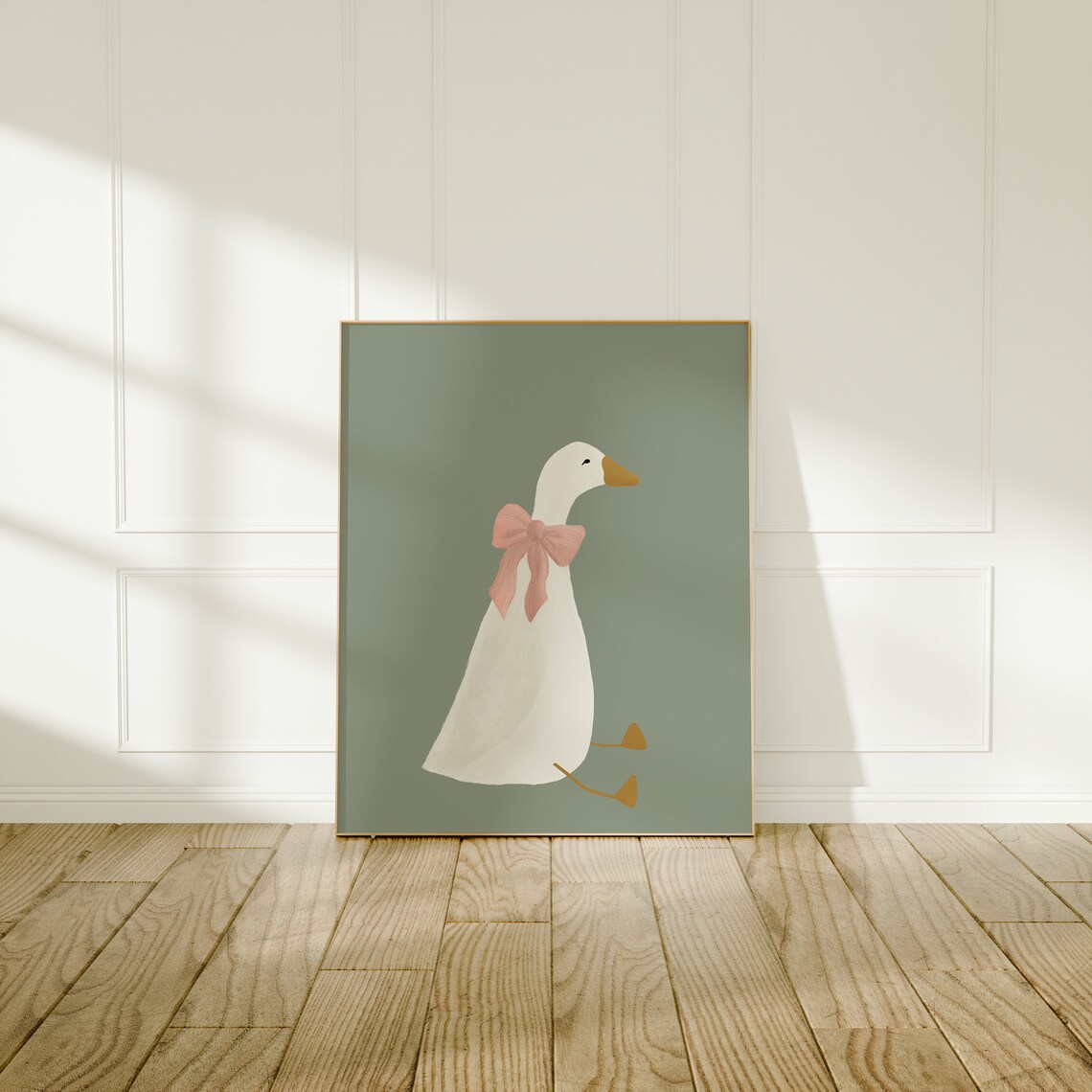 Silly Goose Poster, Sage Green Nursery Decor - Image 3
