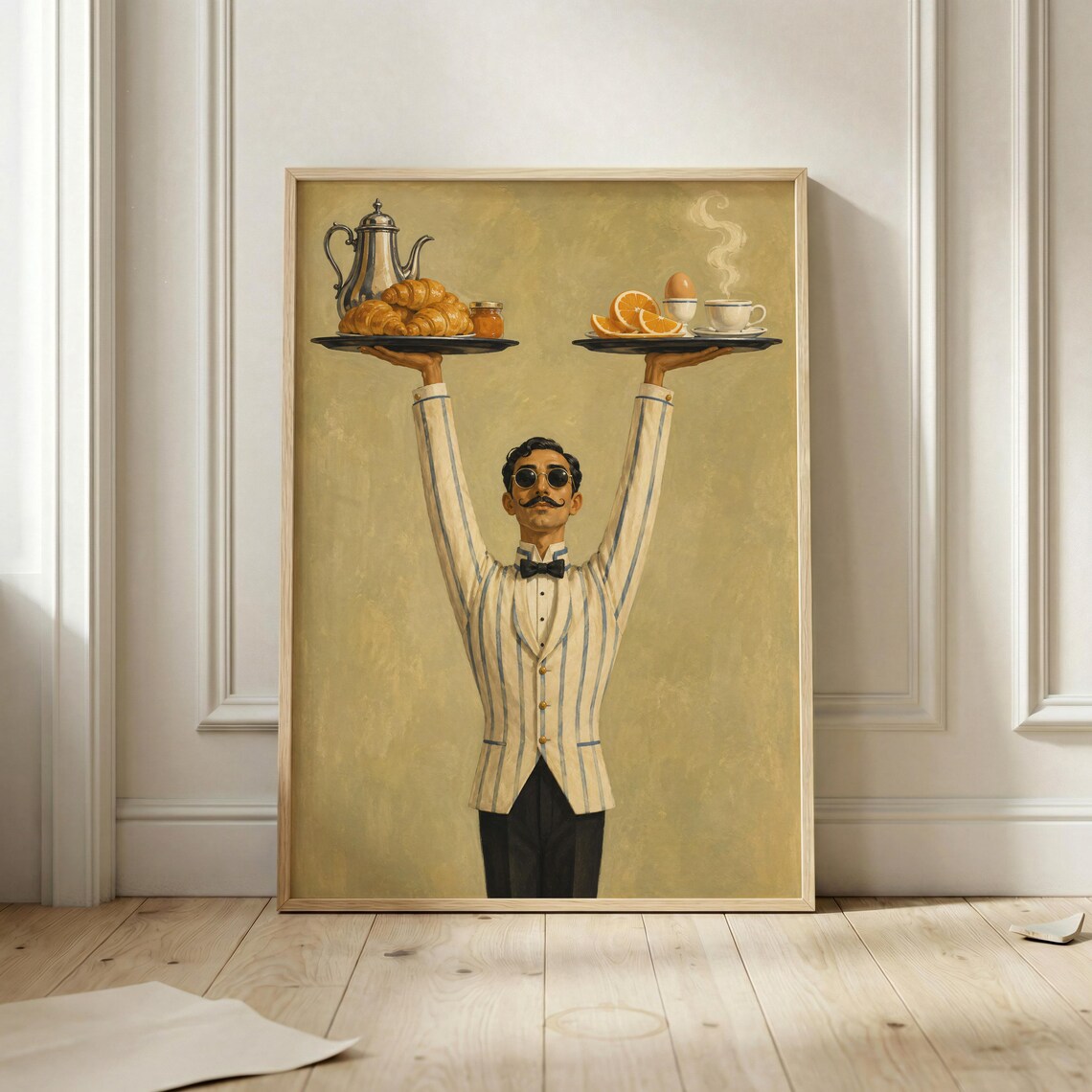 French Breakfast, Vintage Parisian Kitchen Decor