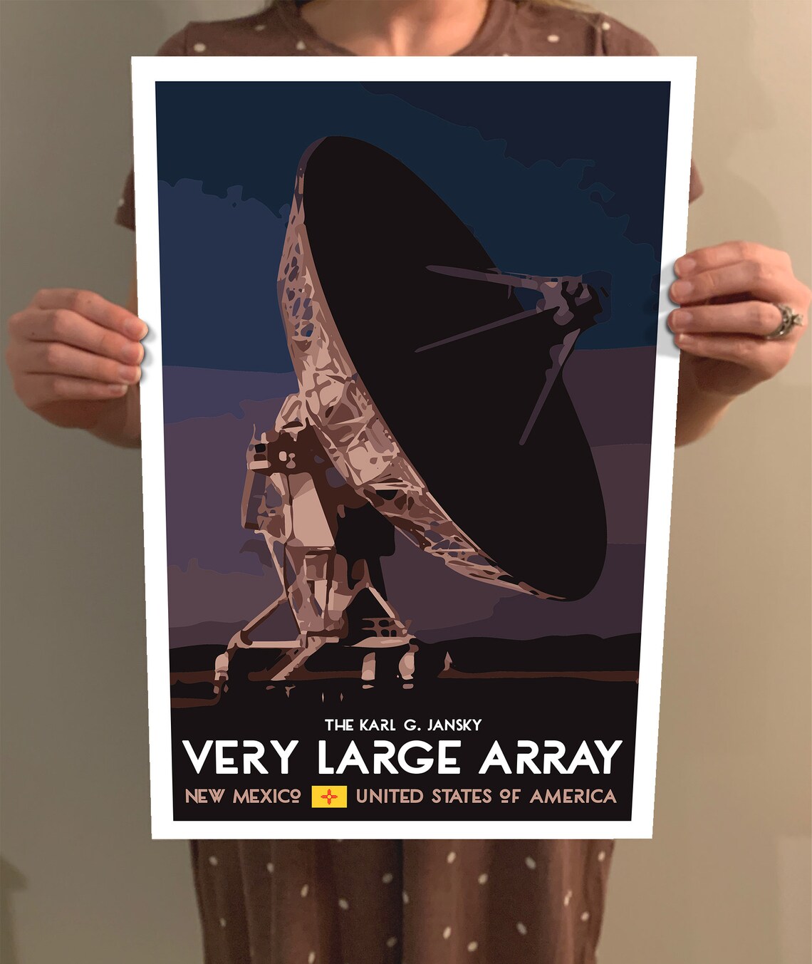 Very Large Array Vintage WPA Style Travel Poster - Image 2