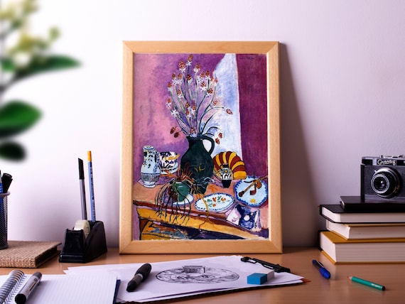 Still Life with Asphodels Classic Matisse Floral Painting Poster