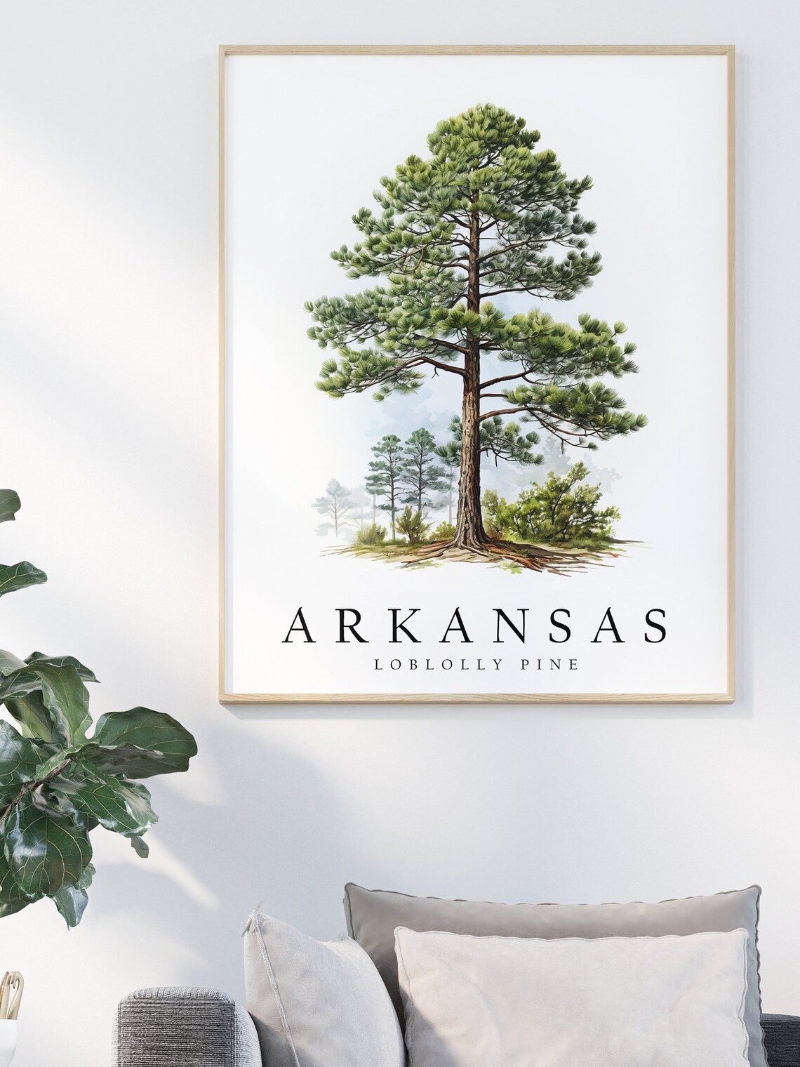 Loblolly Pine, Arkansas State Tree Art Print