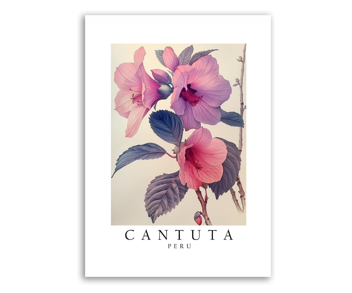 Cantuta Peru National Flower Art Print