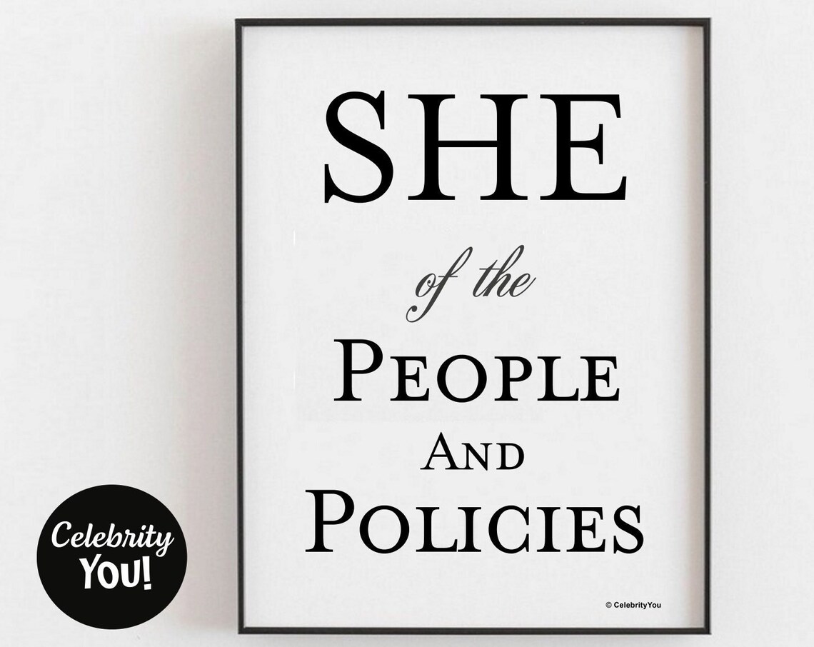 She Of People Policies, HR Office Humor Art Print