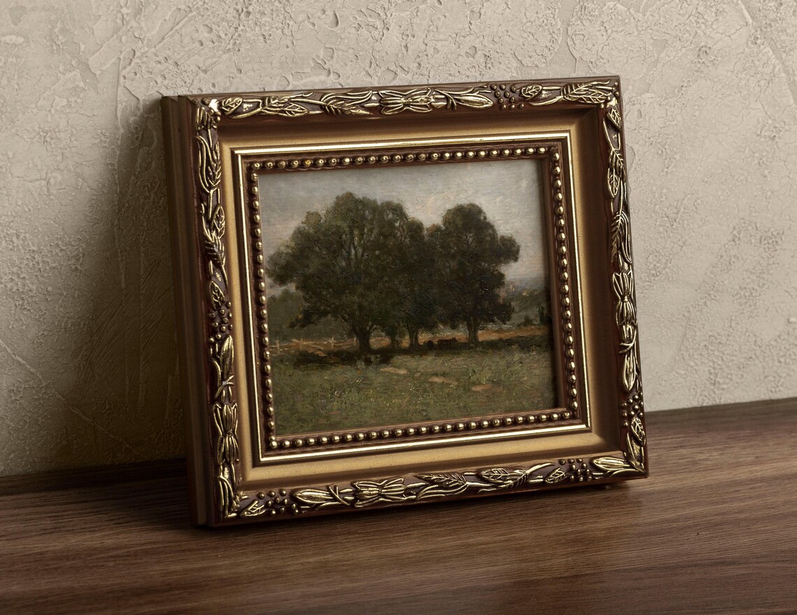 Spring Country Landscape, Vintage Farmhouse Tree Art Print - Image 2