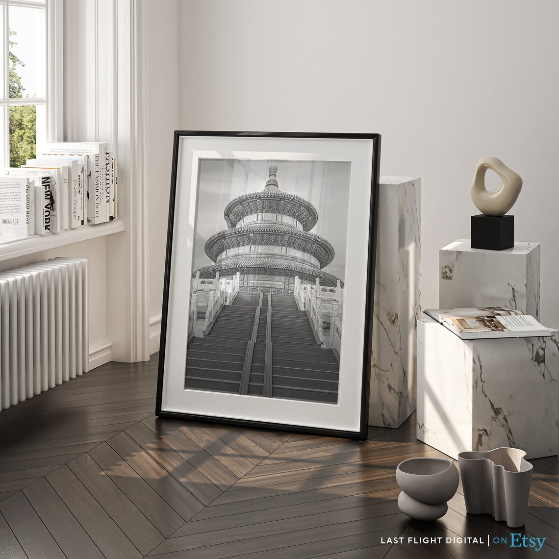 China Temple of Heaven Beijing Hall Prayer Harvests Landmark Poster - Image 2