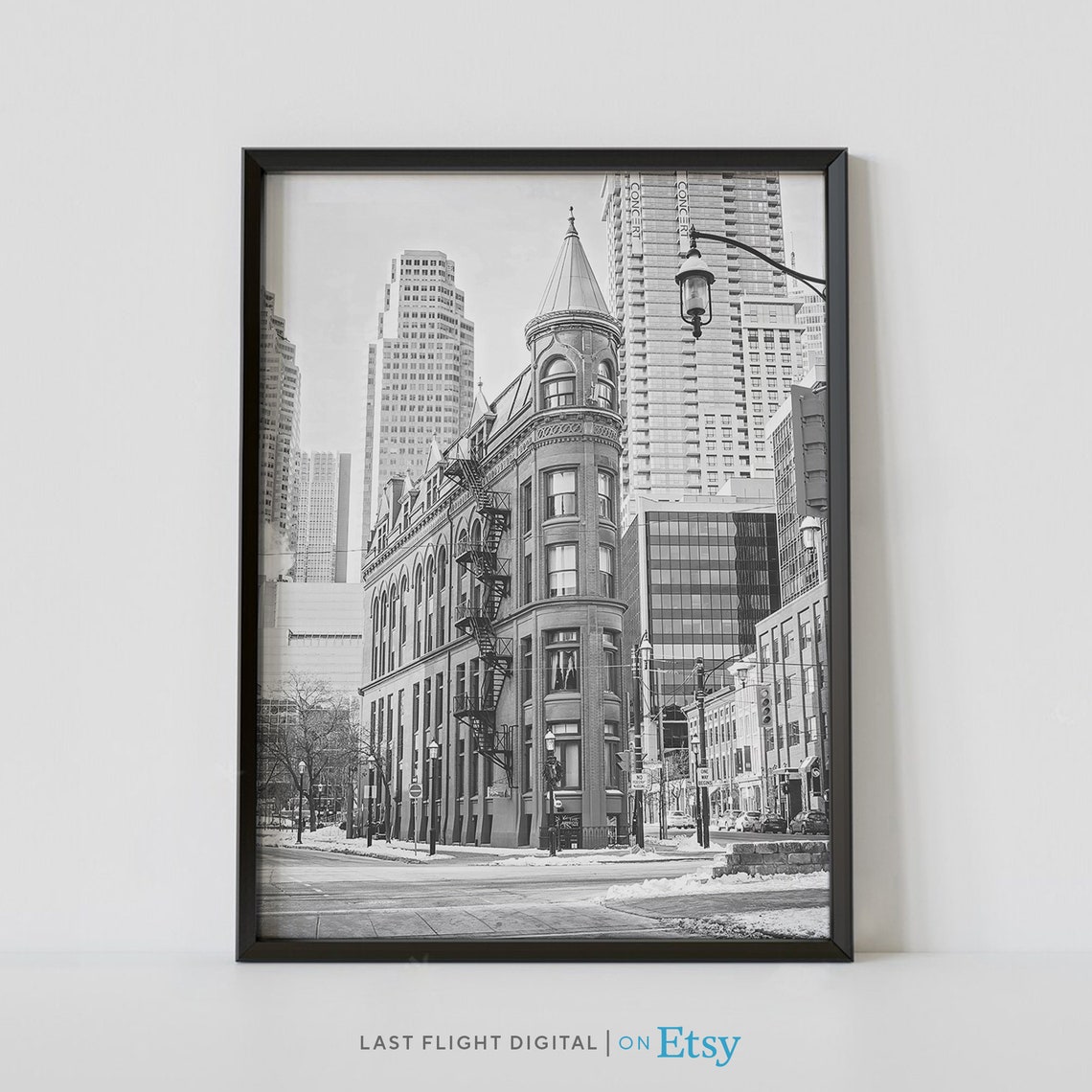 Toronto Gooderham Building Winter Street Historic Flatiron Poster
