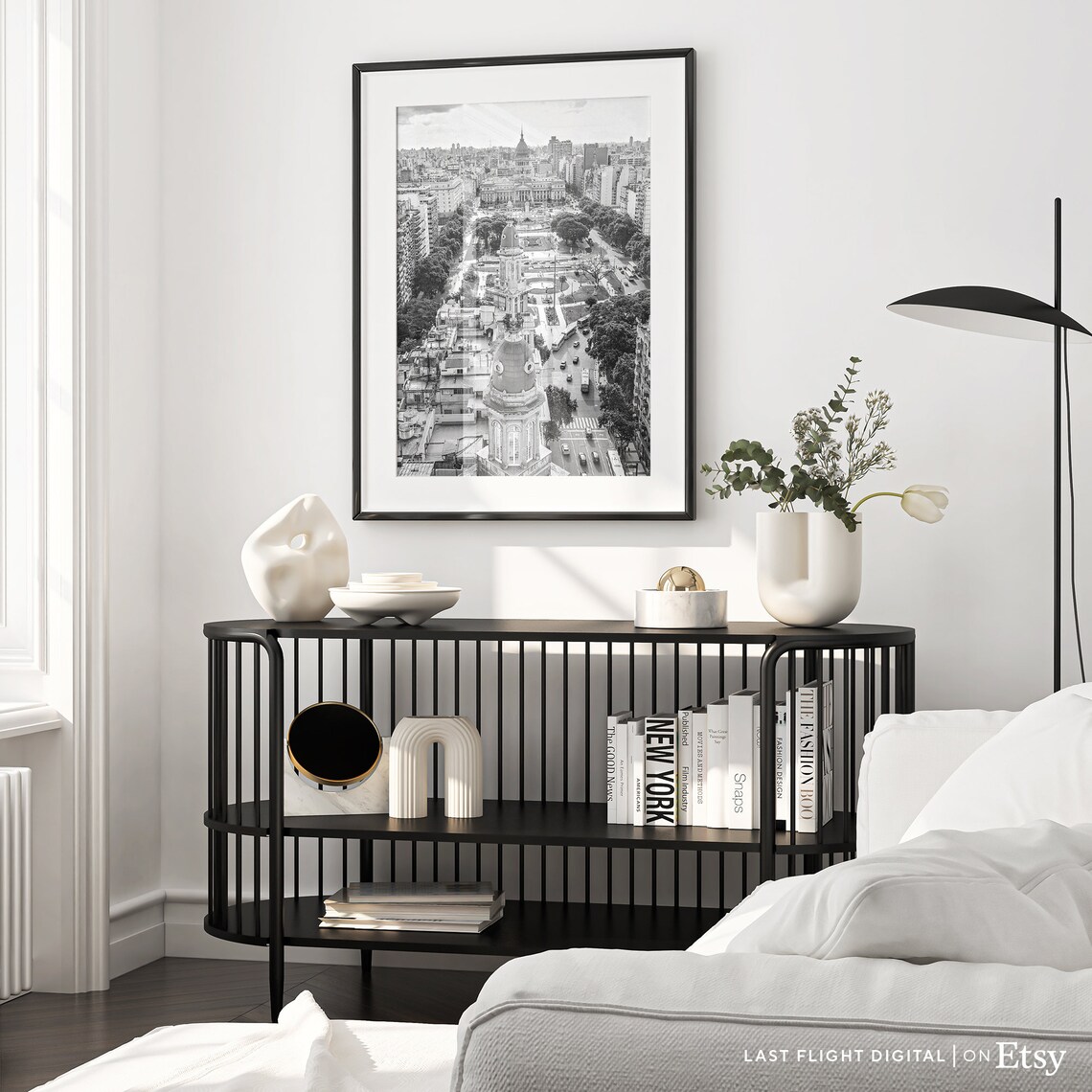 Buenos Aires Poster Print, Black and White Travel Art - Image 3