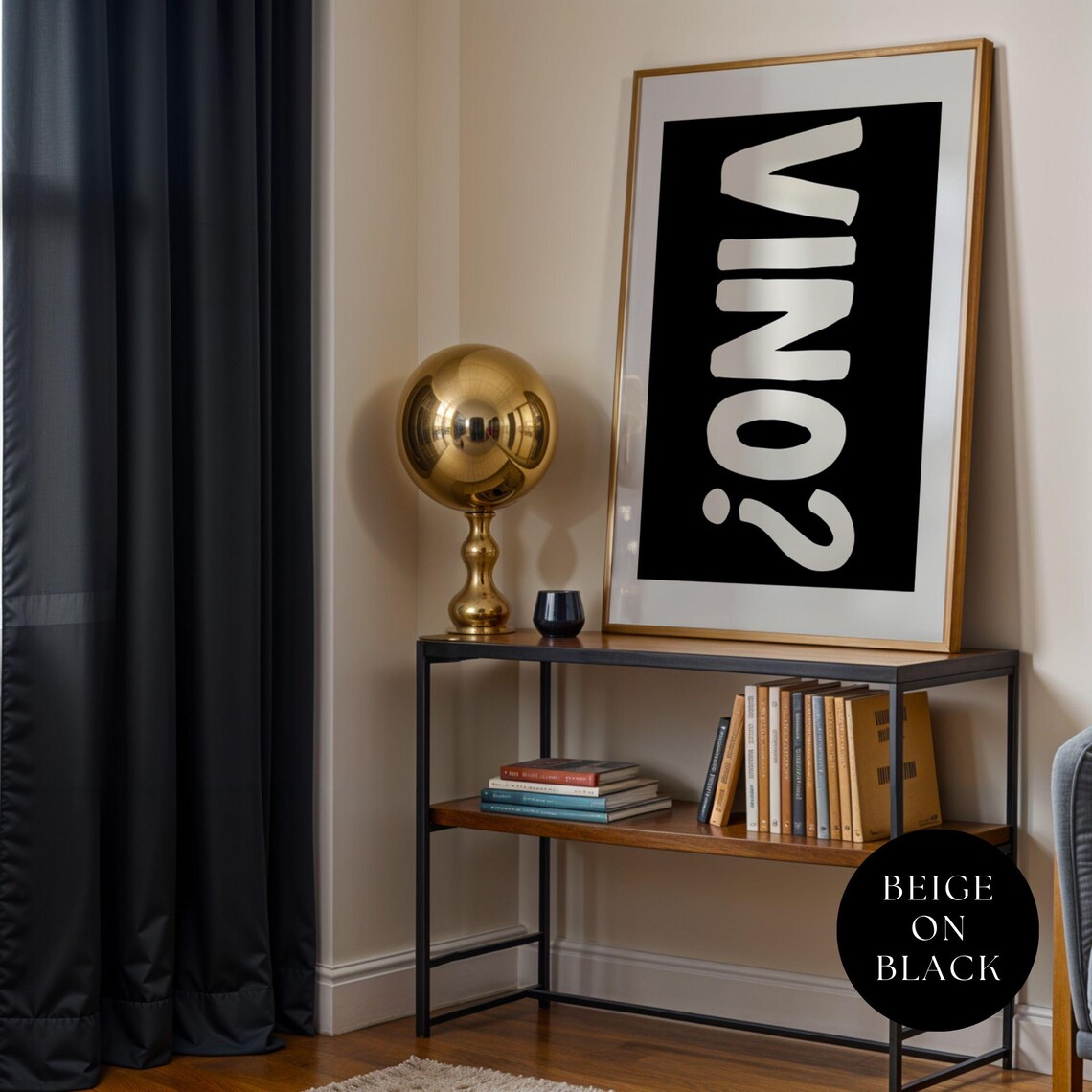 Vino Wine Cocktail Poster, Bar Cart Decor - Image 2