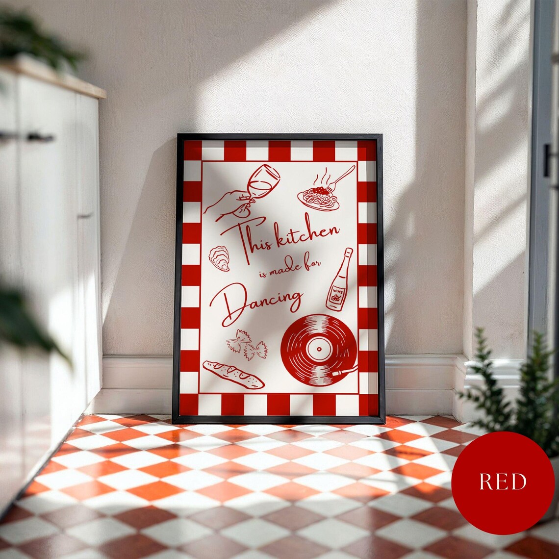 This Kitchen Is Made For Dancing, Vintage Poster - Image 2