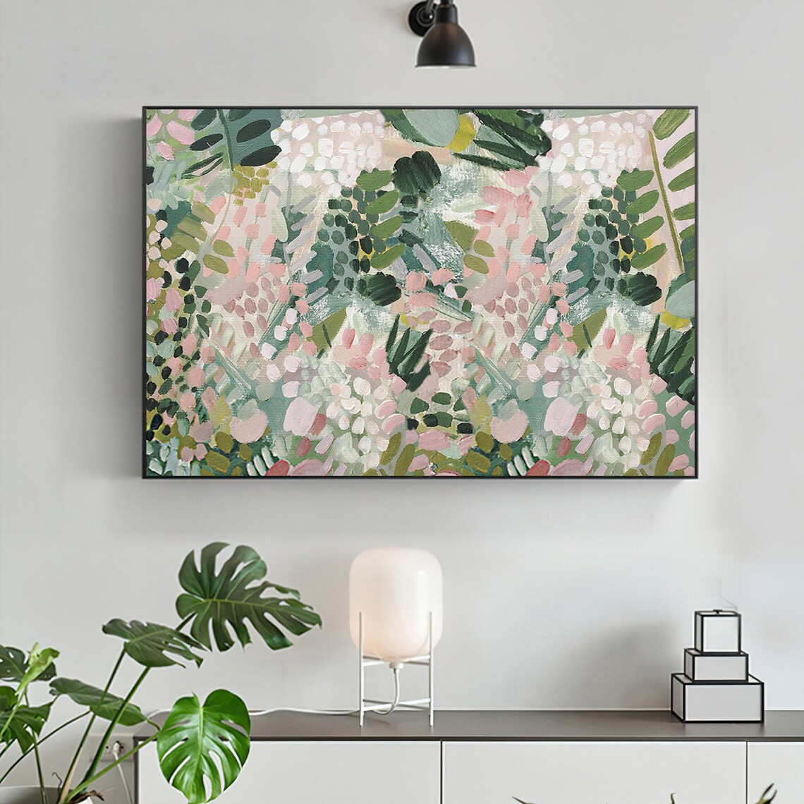 Abstract Plant Painting, Boho Botanical Art Print - Image 4