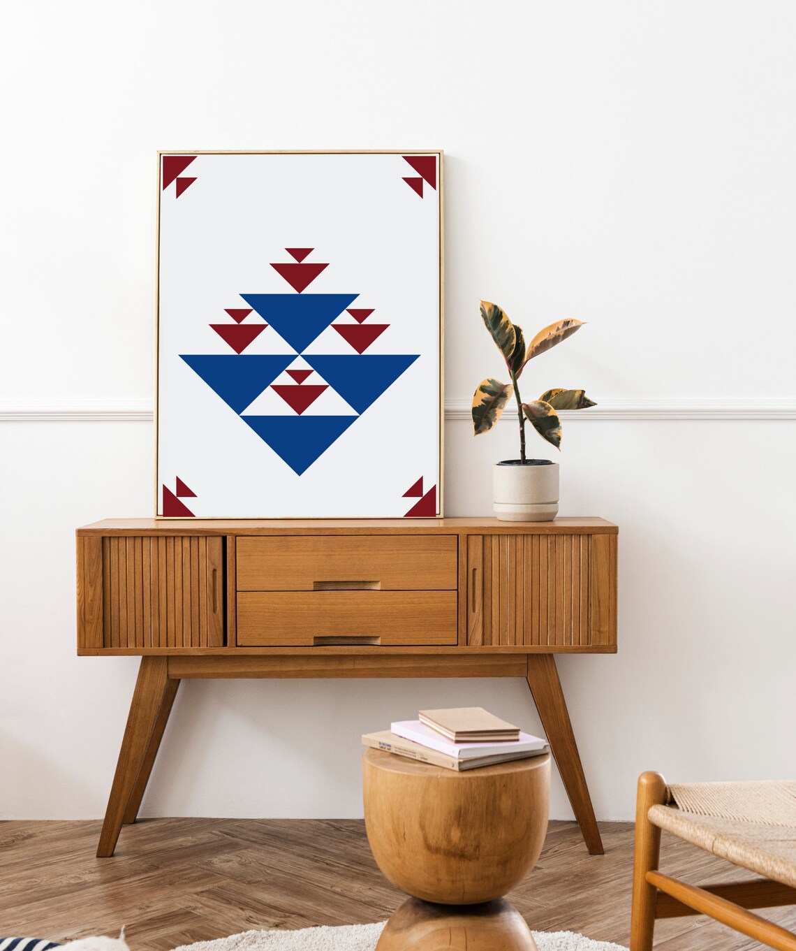 Geometric Aztec Minimalist Decor Art Print