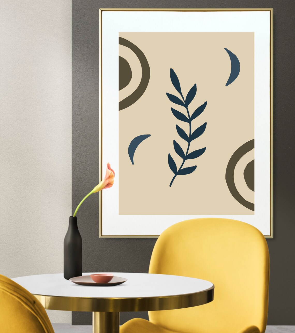 Boho Botanical Wall Art, Neutral Earth Tones - Image 3