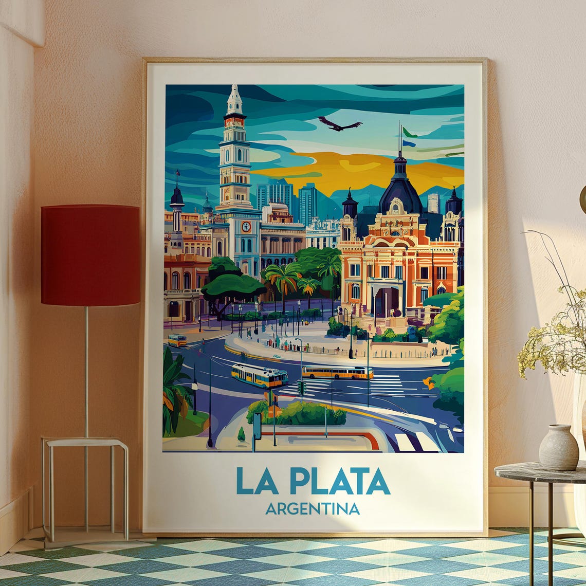La Plata Travel Print Argentina Wall Art Buenos Aires Poster Gift For Traveller - Image 2