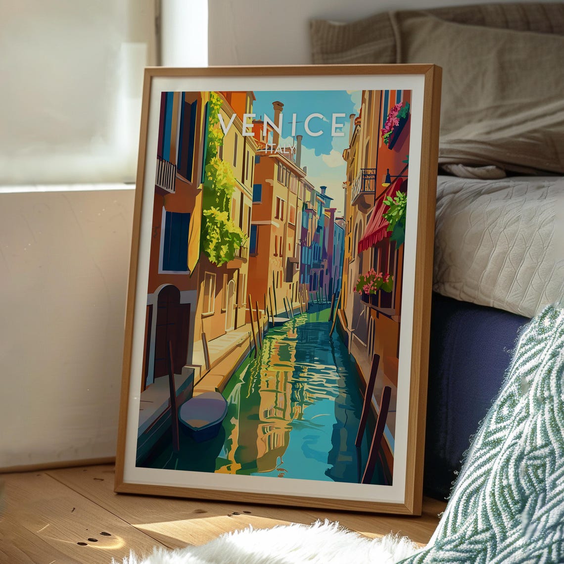 Venice Italy Canal Travel Poster, Wall Art Print - Image 3