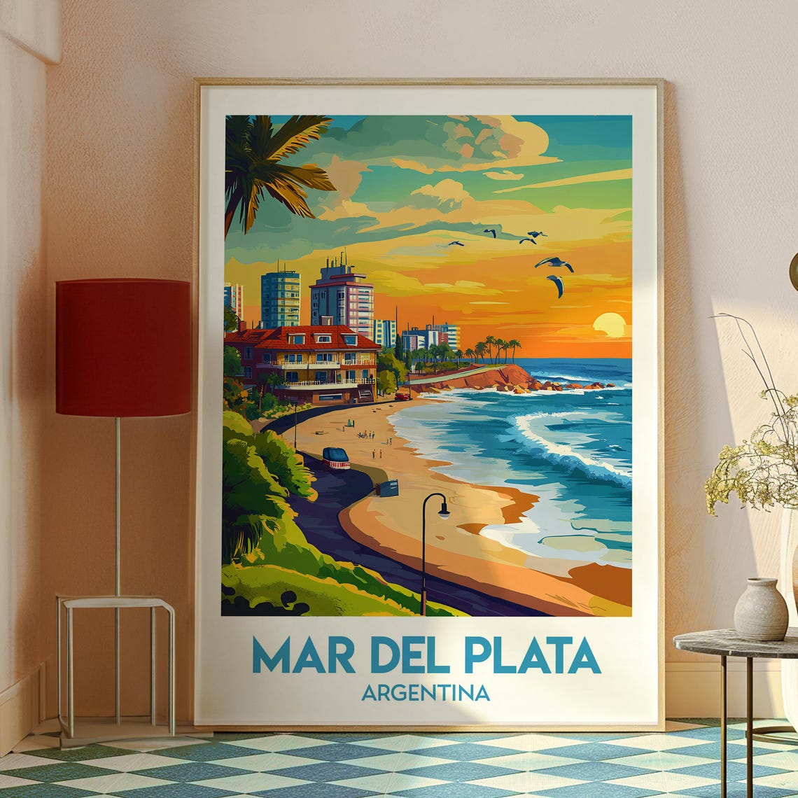 Mar Del Plata Travel Print Argentina Wall Art Poster Gift For Traveller - Image 2
