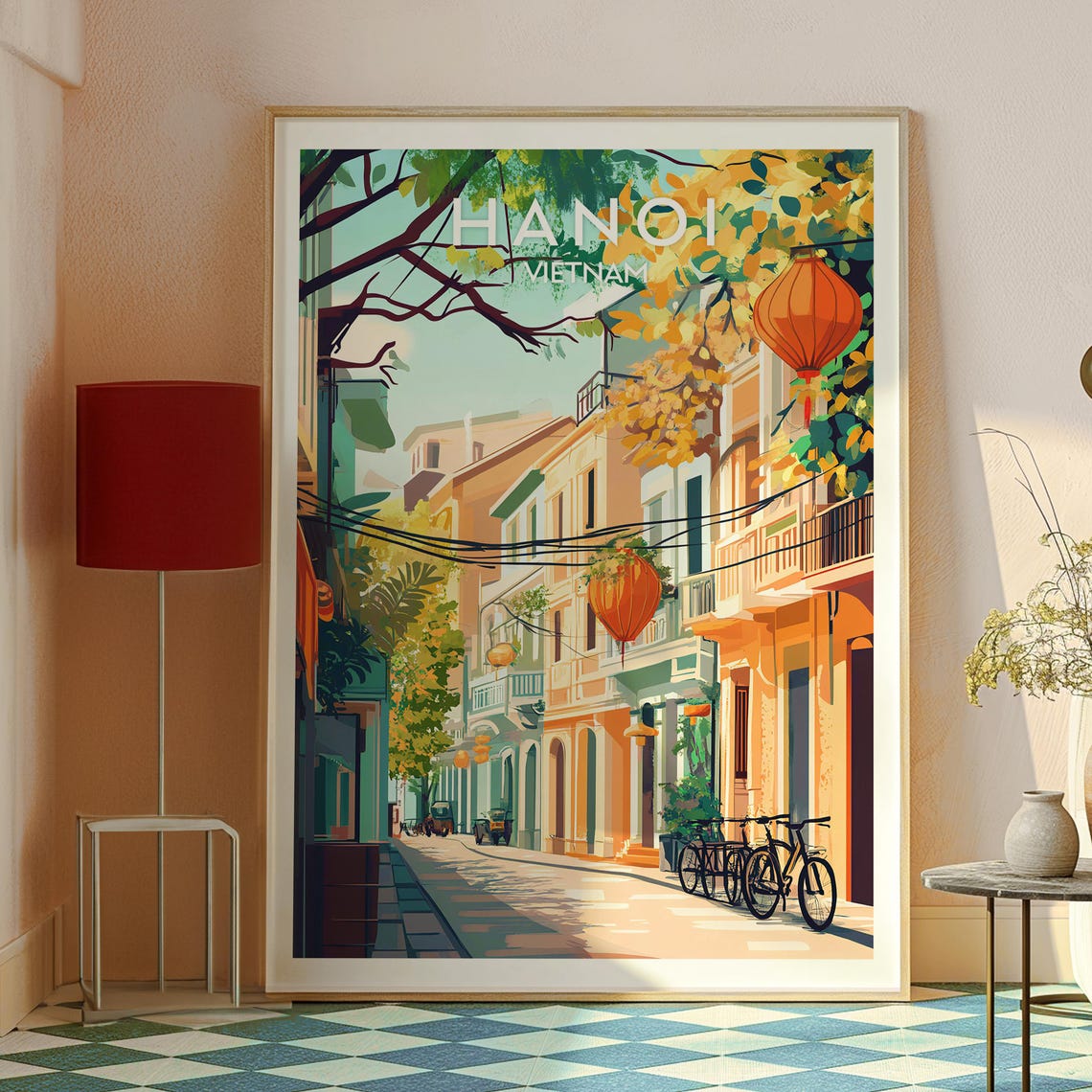 Hanoi Print Vietnam Wall Art Poster Travel Backpacking North Old Quarter - Image 2
