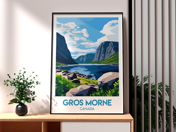 Gros Morne Canada Fjord Cliffs Newfoundland National Park Poster