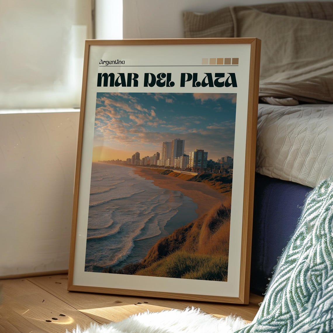 Mar Del Plata Travel Print Argentina Wall Art Poster Gift For Traveller - Image 3
