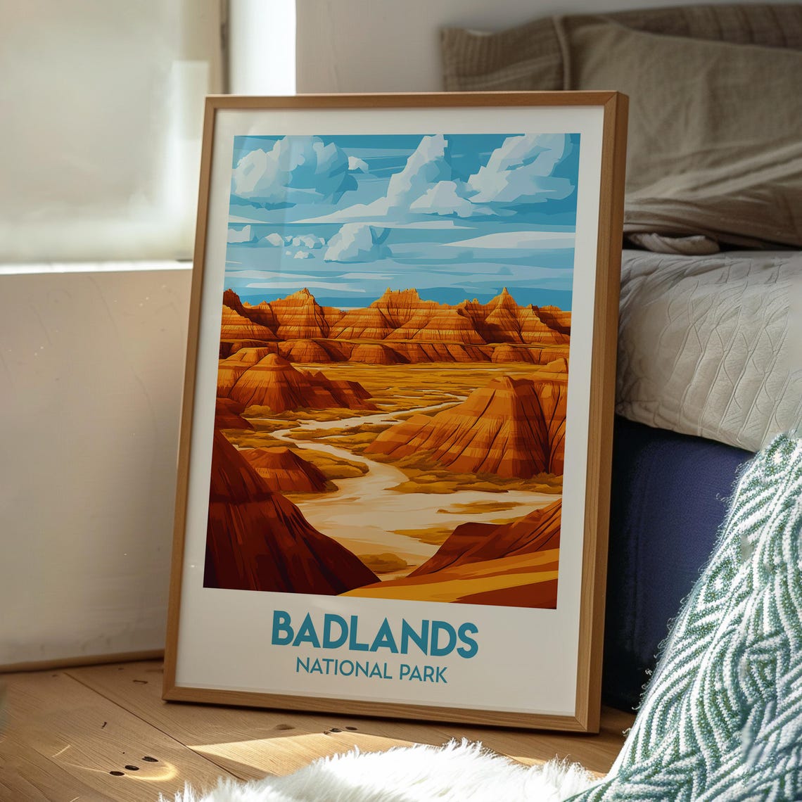 Badlands National Park South Dakota Eroded Buttes Travel Poster - Image 3