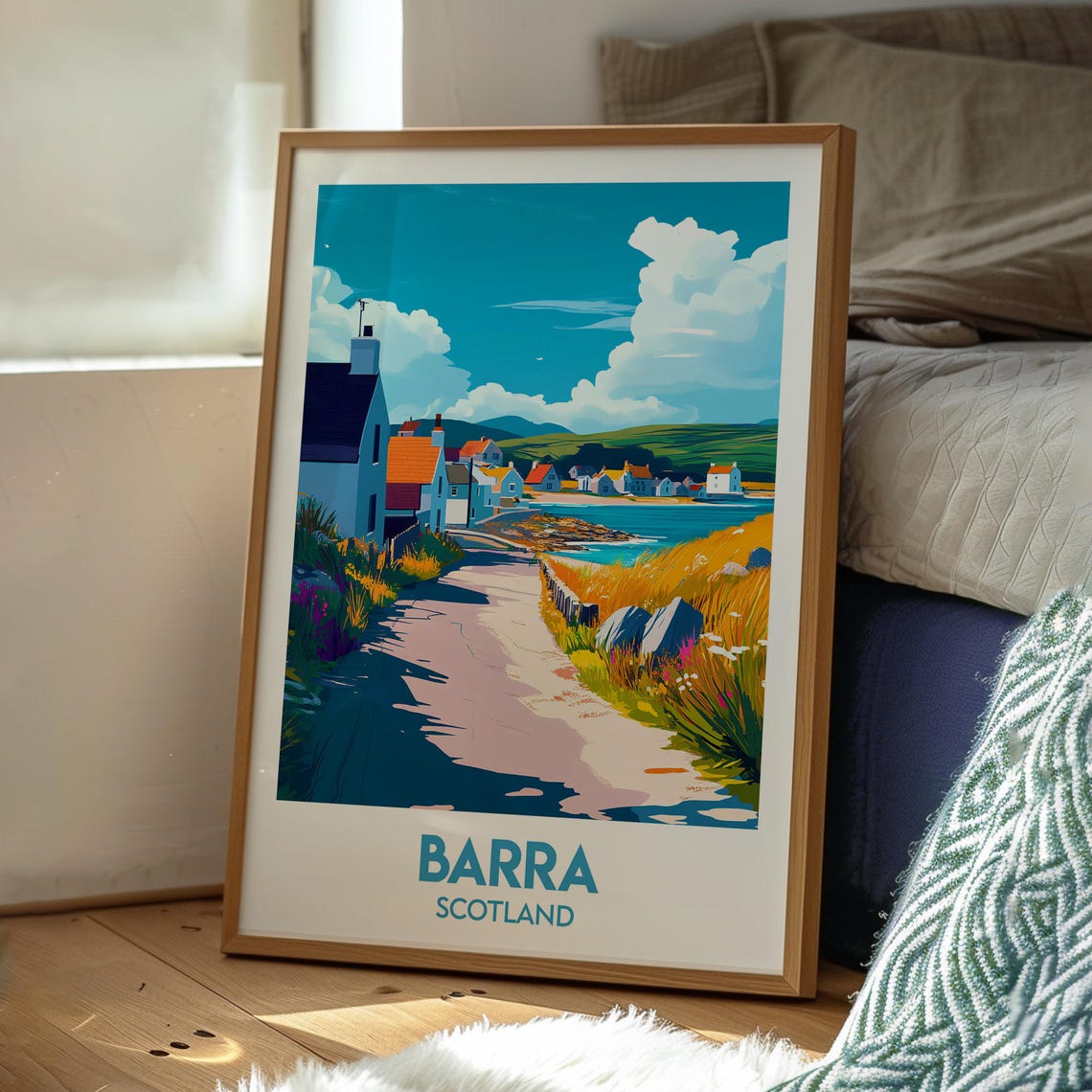 Barra Scotland Outer Hebrides Coastal Village Seaside Travel Poster - Image 3