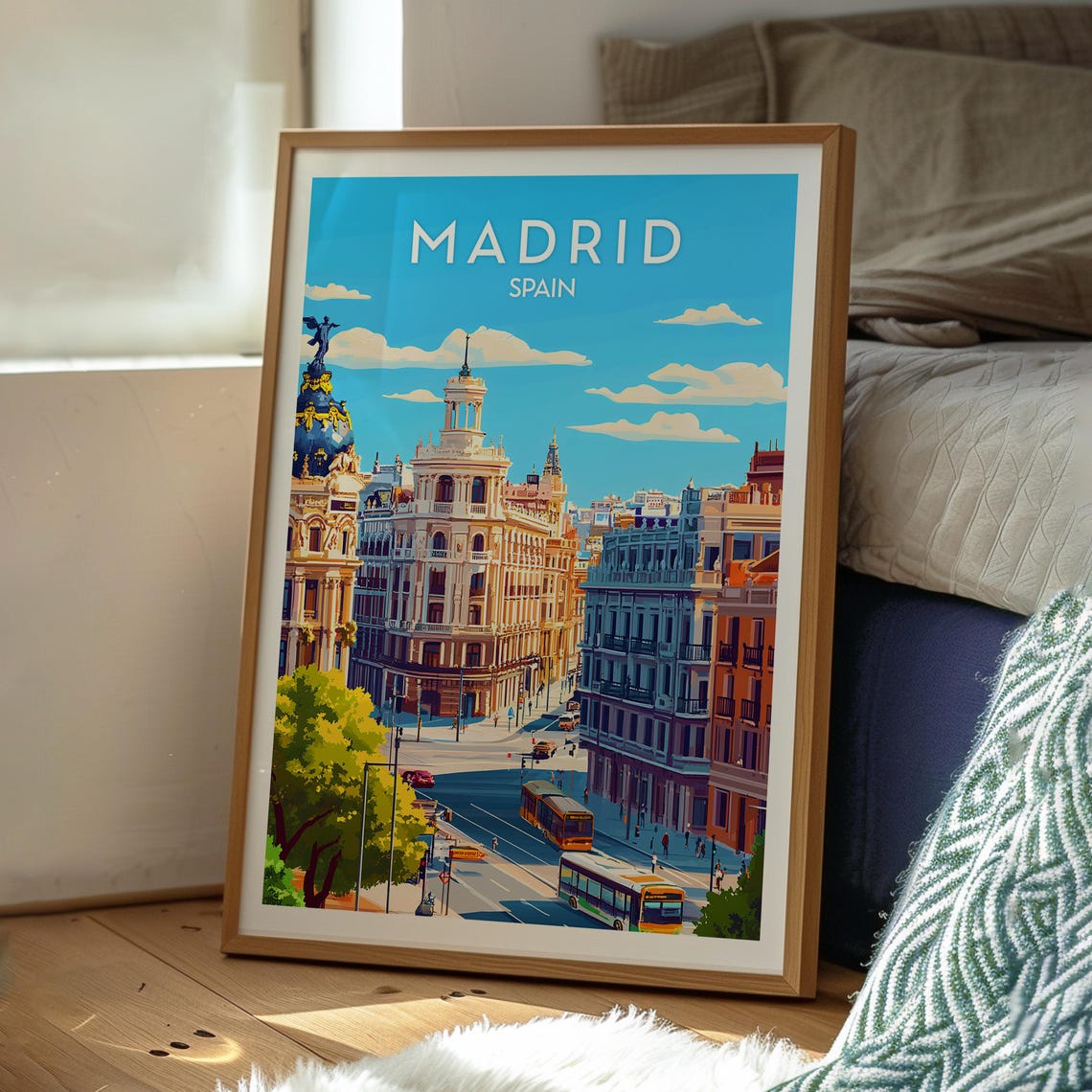 Madrid Vacation Gift For Traveller Travel Poster - Image 3