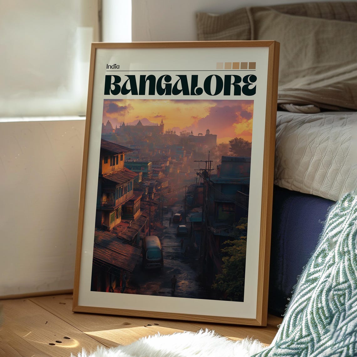 Bangalore Travel Poster, India City Wall Art - Image 3