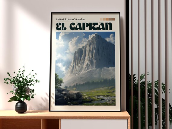 El Capitan Yosemite National Park Granite Monolith Valley Poster