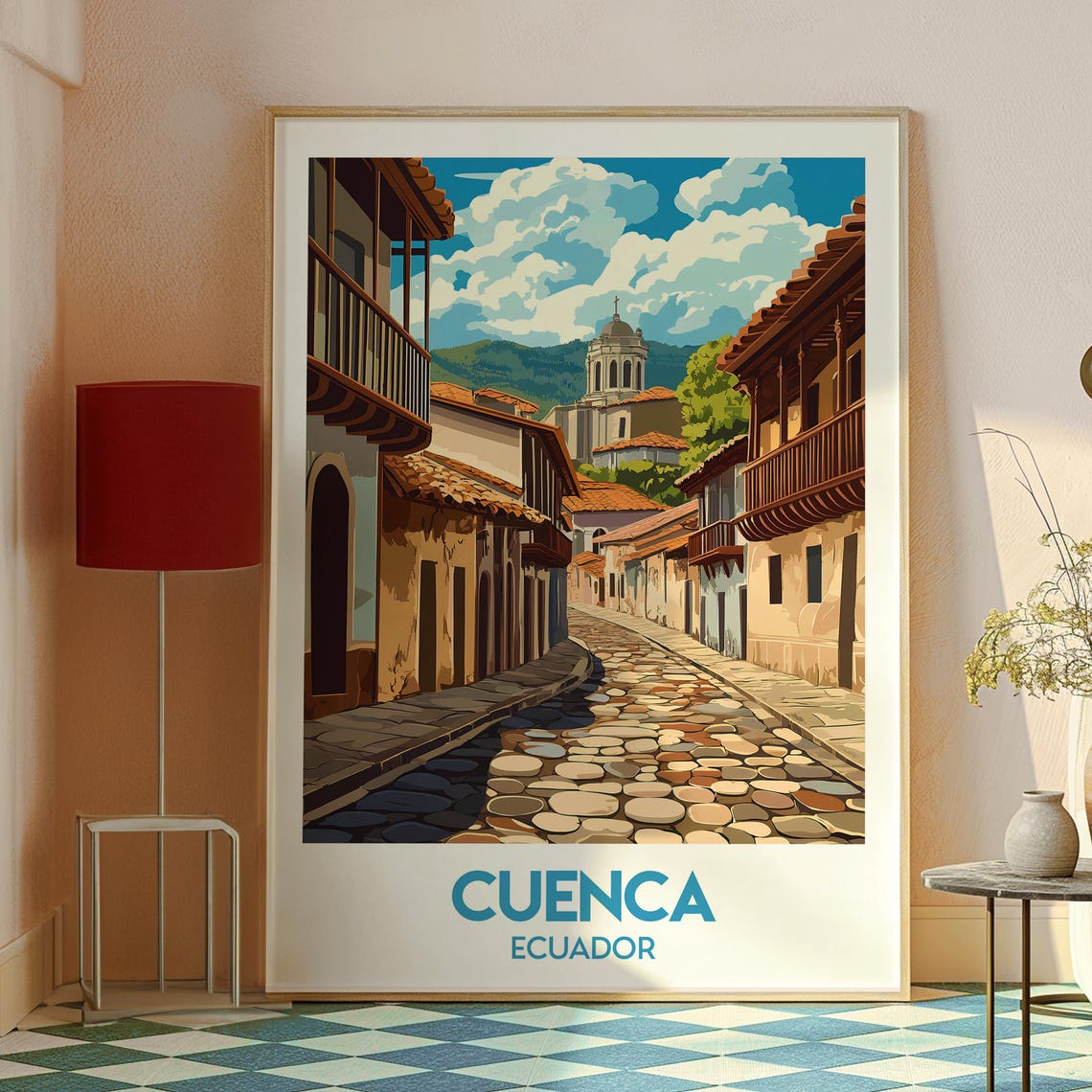 Cuenca Poster Ecuador Art Travel Print Wall Backpacking South America - Image 2