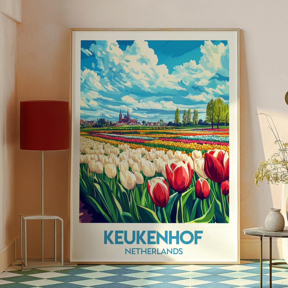 Keukenhof Travel Poster, The Netherlands Gardens - Image 2