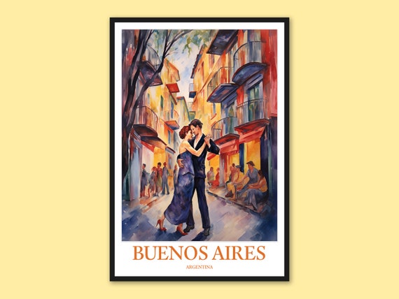 Buenos Aires La Boca Art Print Argentina Travel Poster