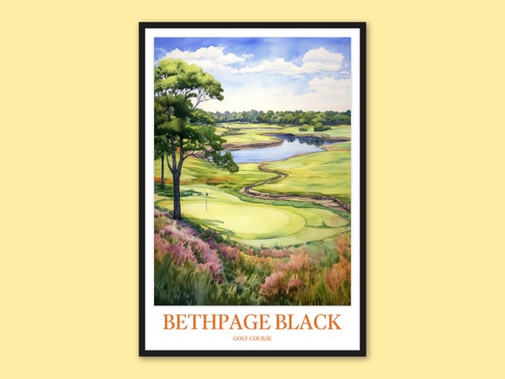 Bethpage Black Golf Course Print Travel Wall Art