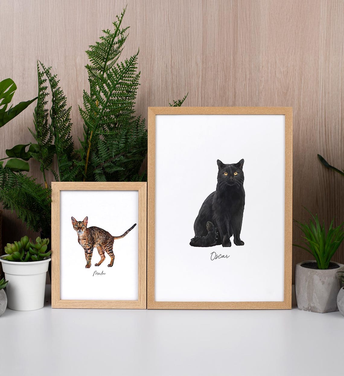 Custom Pet Portrait Personalized Sphynx Cat Name Wall Art Print Poster - Image 6