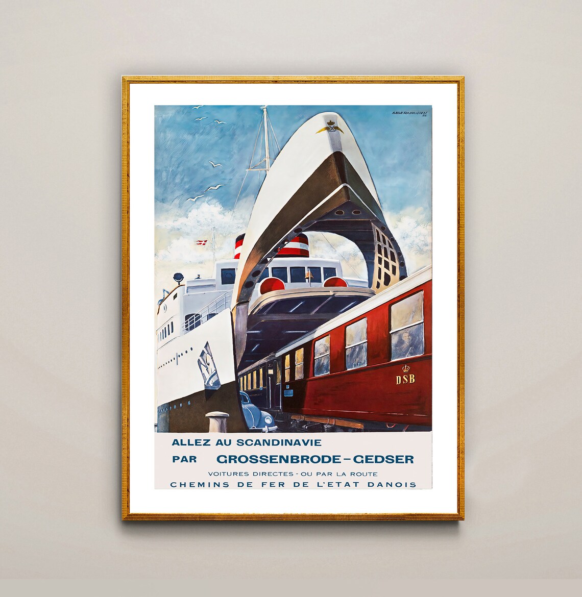 Allez Au Scandinavie Par Grossenbrode Travel Poster - Image 2