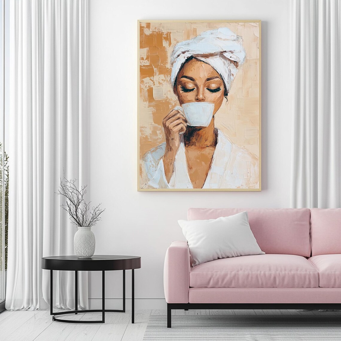Coffee Time Art Print Vintage Style Print Room Wall Art Bedroom Wall Art Kitchen Decor Living Room Wall Print Gift - Image 3