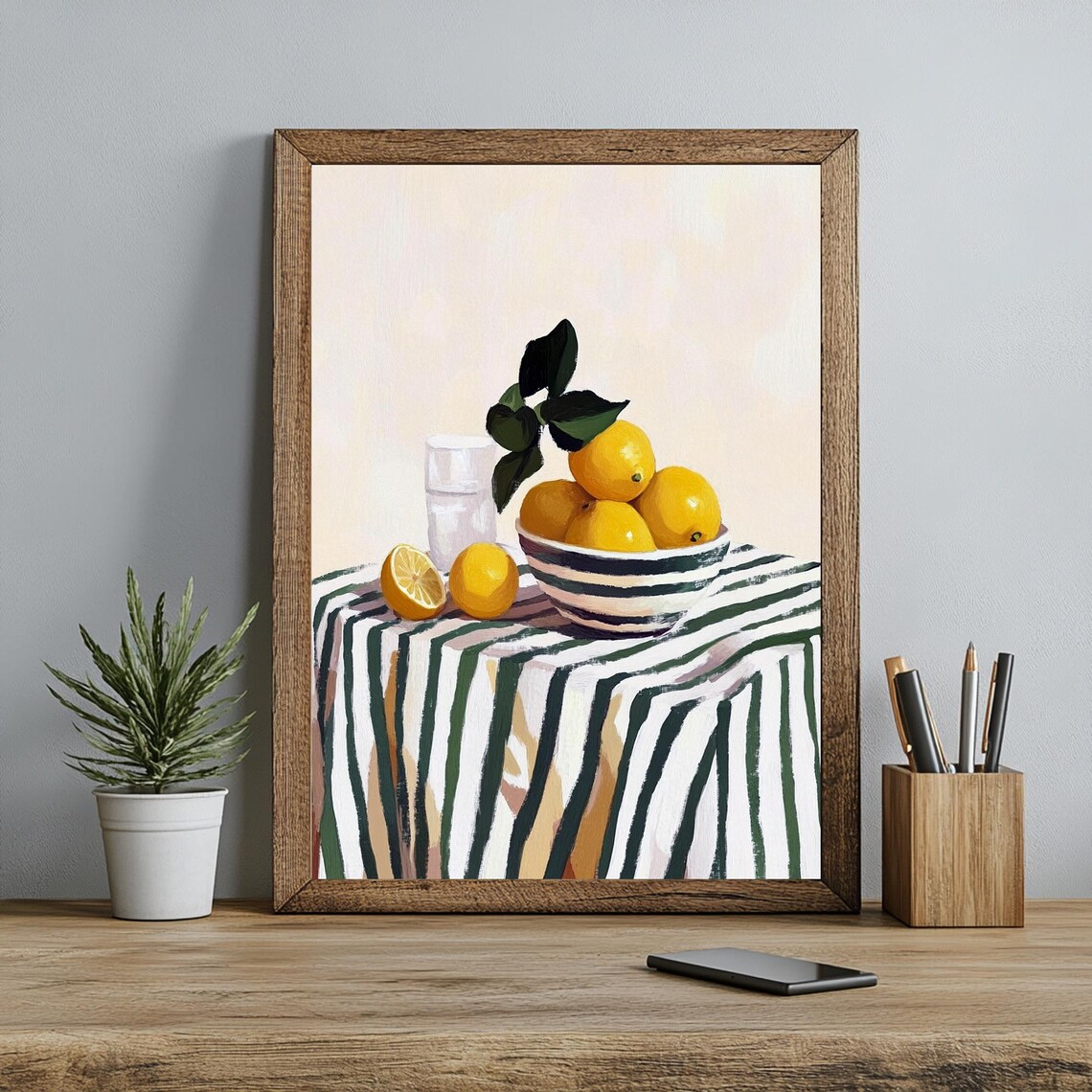 Still Life Fruit Print Kitchen Prints Art For Kitchen Art For Dining Room Boho Kitchen Decor Lemon Poster Gifts For Her Art - Image 3