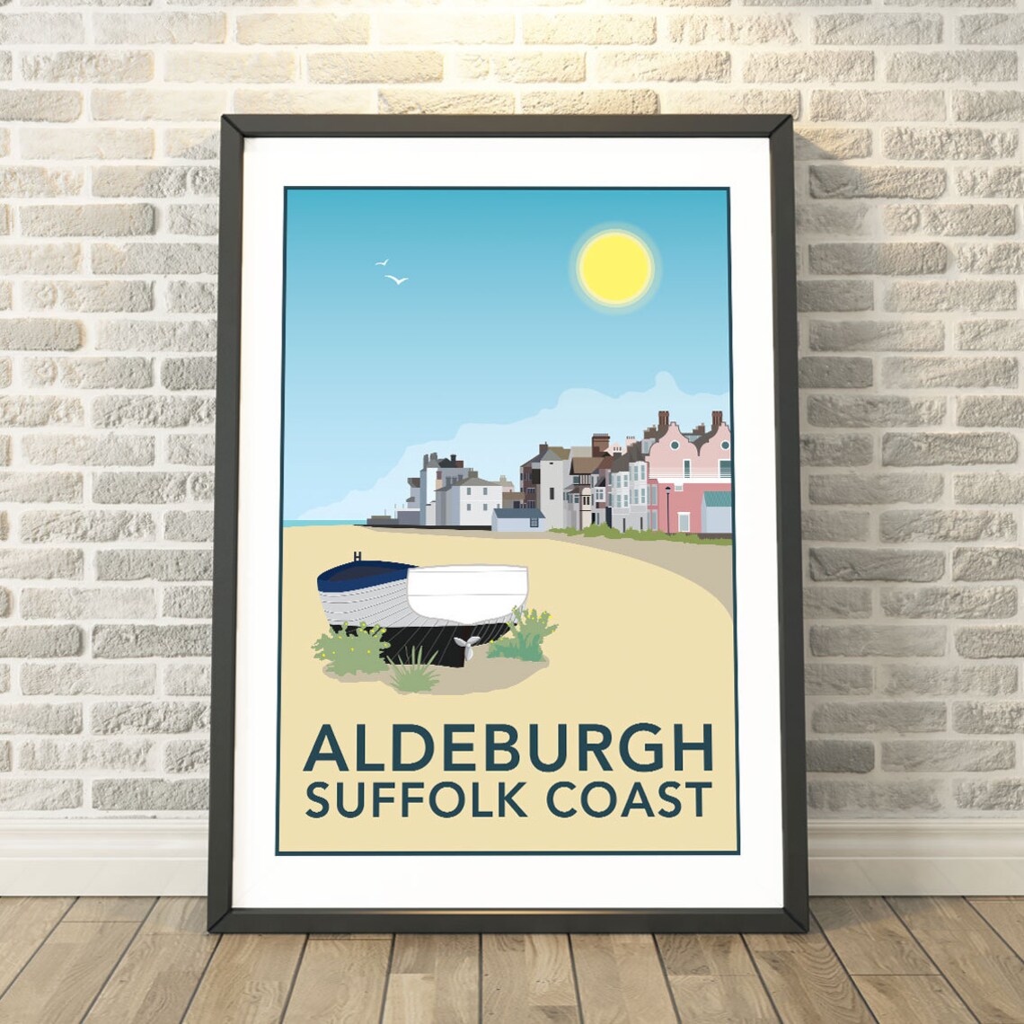 Aldeburgh Suffolk Travel Poster, Memory Print